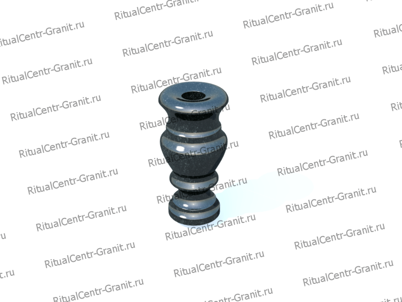 Ваза металлическая на кладбище